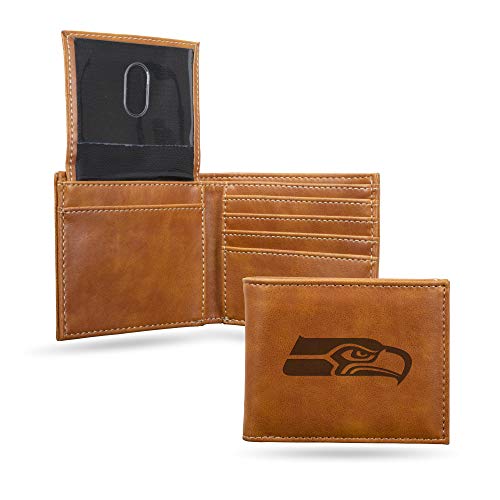 Rico Industries Geldbörse mit Lasergravur, Seattle Seahawks, 8,9 x 10,8 cm, Braun Rico Industries Geldbörse mit Lasergravur, Seattle Seahawks, 8,9 x 10,8 cm, Braun von Rico Industries