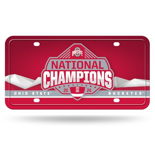 Rico Industries NCAA Ohio State Buckeyes 2025 National College Football Champions Metallanhänger 15,2 x 30,5 cm – ideal für LKW/Auto/SUV von Rico Industries