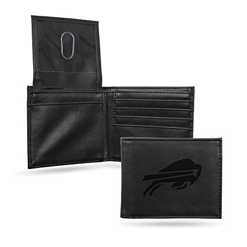 Rico Industries NFL Buffalo Bills Lasergravierte Billfold Geldbörse, Schwarz, 8,9 x 10,8 cm Rico Industries NFL Buffalo Bills Lasergravierte Billfold Geldbörse, Schwarz, 8,9 x 10,8 cm von Rico Industries