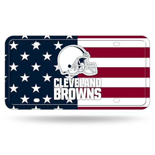 Rico Industries NFL Football Cleveland Browns USA Metall-Auto-Tag 15,2 x 30,5 cm – ideal für LKW/Auto/SUV von Rico Industries