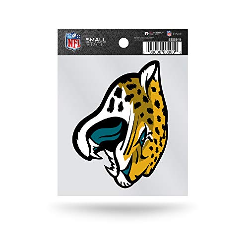 Rico Industries NFL Jacksonville Jaguars kleiner statischer Aufkleber, blaugrün, 9,5 x 12,1 cm von Rico Industries