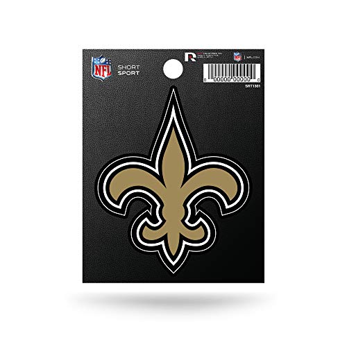 Rico Industries NFL New Orleans Saints gestanztes Team-Logo, kurzer Sportaufkleber von Rico Industries