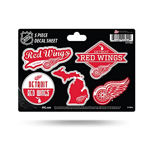 Rico Industries NHL Detroit Red Wings Aufkleber, gestanzt, 5 Stück Rico Industries NHL Detroit Red Wings Aufkleber, gestanzt, 5 Stück von Rico Industries