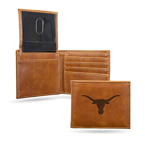 Rico Industries Texas Longhorns Geldbörse mit Lasergravur, schlankes Design, tolles Geschenk, Braun Rico Industries Texas Longhorns Geldbörse mit Lasergravur, schlankes Design, tolles Geschenk, Braun von Rico Industries