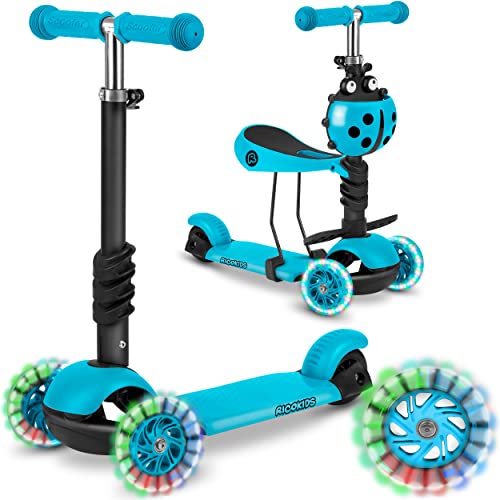 Ricokids 3-in-1-Laufroller für Kinder – Roller DREI Rollen - Kinderroller 3 Räder – Kinderroller ab 3 Jahre – Kleinkindroller – 27,5 x 55,5 x 78,5 cm - Farbe: Blau Ricokids 3-in-1-Laufroller für Kinder – Roller DREI Rollen - Kinderroller 3 Räder – Kinderroller ab 3 Jahre – Kleinkindroller – 27,5 x 55,5 x 78,5 cm - Farbe: Blau von Ricokids