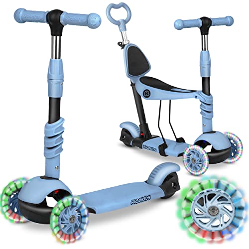 Ricokids 3-in-1-Laufroller für Kinder – Roller DREI Rollen - Kinderroller 3 Räder – Kinderroller ab 3 Jahre – Kleinkindroller – 27,5 x 55,5 x 78,5 cm - Farbe: Blau Ricokids 3-in-1-Laufroller für Kinder – Roller DREI Rollen - Kinderroller 3 Räder – Kinderroller ab 3 Jahre – Kleinkindroller – 27,5 x 55,5 x 78,5 cm - Farbe: Blau von Ricokids