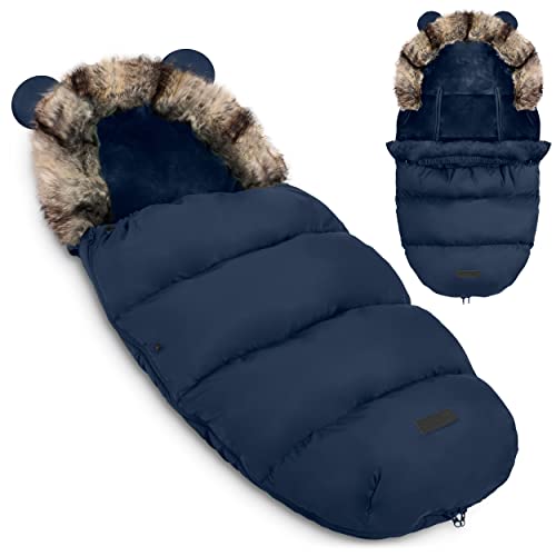Ricokids Babyfußsack Kinderwagenfußsack Kinderwagen Fußsack Winterfußsack Elmi 96 x 45cm Marineblau Ricokids Babyfußsack Kinderwagenfußsack Kinderwagen Fußsack Winterfußsack Elmi 96 x 45cm Marineblau von Ricokids