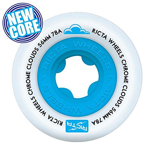 Ricta Skateboard-Rollen Chrome Clouds Blue 78a Blue 56mm von Ricta