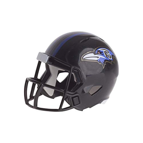 Riddell Mini-Footballhelm, NFL-Design: Baltimore Ravens, Taschengröße von Riddell