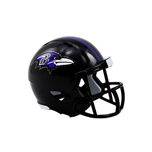 Riddell Mini-Footballhelm, NFL-Design: Baltimore Ravens, Taschengröße von Riddell