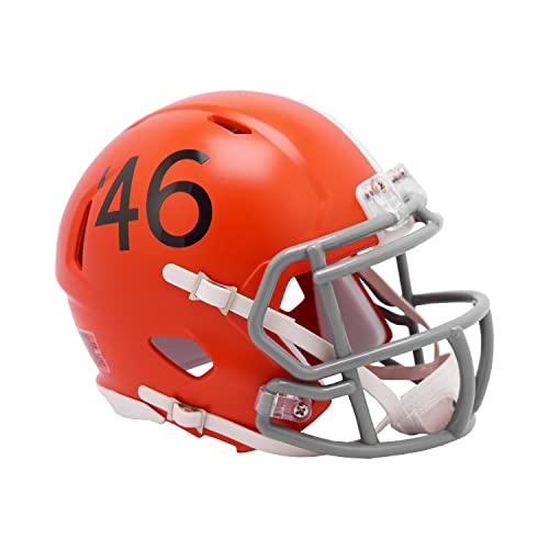 NFL Mini Helm Speed Cleveland Browns Footballhelm Throwback 1946 von Riddell