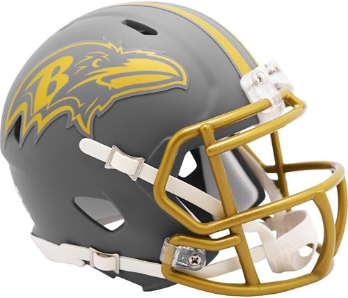 NFL Mini Speed Helm Baltimore Ravens Slate Collection Edition Footballhelm NFL Mini Speed Helm Baltimore Ravens Slate Collection Edition Footballhelm von Riddell