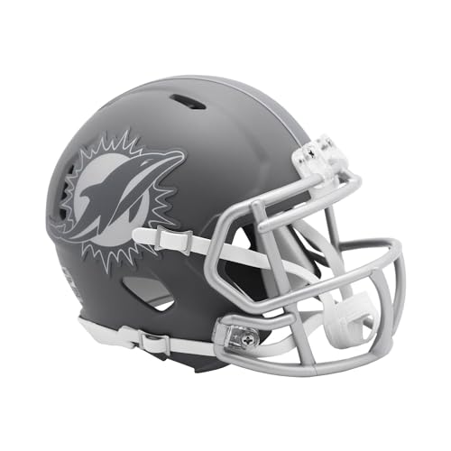 NFL Mini Speed Helm Miami Dolphins Slate Collection Edition Footballhelm NFL Mini Speed Helm Miami Dolphins Slate Collection Edition Footballhelm von Riddell