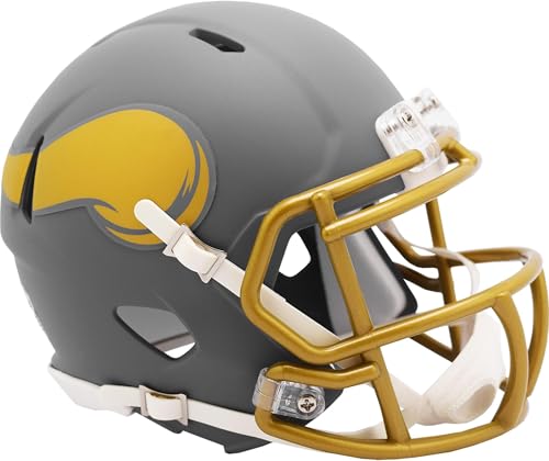 NFL Mini Speed Helm Minnesota Vikings Slate Collection Edition Footballhelm NFL Mini Speed Helm Minnesota Vikings Slate Collection Edition Footballhelm von Riddell