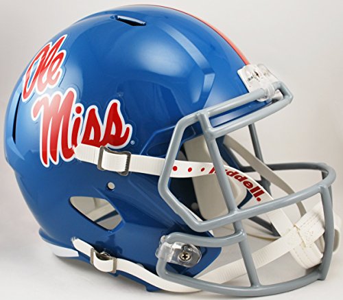 Riddell Unisex-Erwachsene Helmet Full Size Mississippi Rebels Helm Replica Volle Größe Speed Style Powder Blue, Team-Farben, Einheitsgröße von Riddell