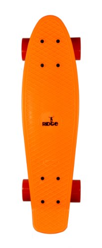 Ridge 22" Mini Cruiser Board Retro Skateboard, komplett ausgerüstet, in orange, völlig in der EU entworfen und hergestellt Ridge 22" Mini Cruiser Board Retro Skateboard, komplett ausgerüstet, in orange, völlig in der EU entworfen und hergestellt von Ridge Skateboards