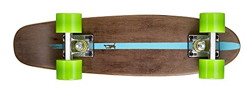 Ridge Erwachsene Maple Holz Mini Cruiser Number Two Skateboard, Grün, 56 cm von Ridge Skateboards