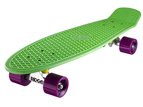 Ridge PB-27-Green-Purple Skateboard, Green/Purple, 69 cm Ridge PB-27-Green-Purple Skateboard, Green/Purple, 69 cm von Ridge