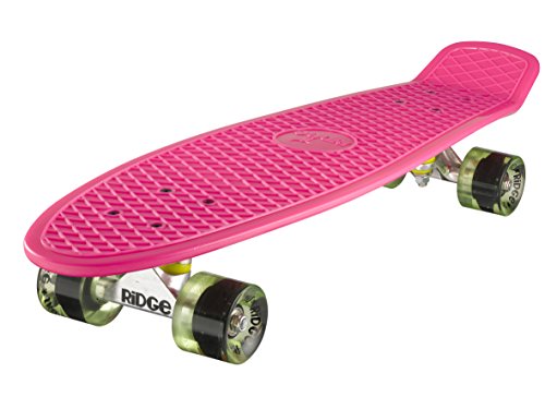 Ridge PB-27-Pink-ClearGreen Skateboard, Pink/Clear Green, 69 cm Ridge PB-27-Pink-ClearGreen Skateboard, Pink/Clear Green, 69 cm von Ridge