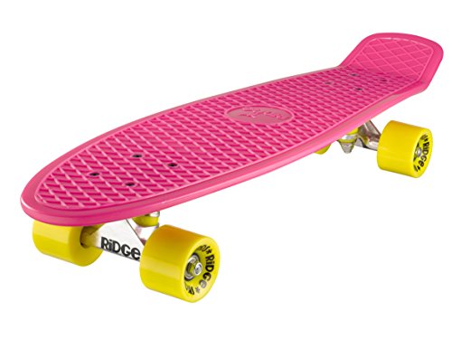 Ridge PB-27-Pink-Yellow Skateboard, Pink/Yellow, 69 cm Ridge PB-27-Pink-Yellow Skateboard, Pink/Yellow, 69 cm von Ridge