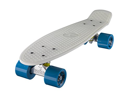 Ridge Skateboards Glow in the Dark Mini Cruiser Board Skateboard, komplett, 55cm Ridge Skateboards Glow in the Dark Mini Cruiser Board Skateboard, komplett, 55cm von Ridge