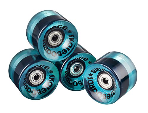 Ridge Skateboards Longboard Wheels Räder, Hellblau, 70mm von Ridge Skateboards