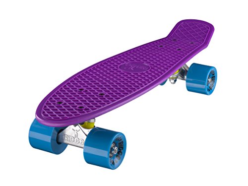 Ridge 22" Mini Cruiser Board Retro Skateboard, komplett, in lila, völlig in der EU entworfen und hergestellt Ridge 22" Mini Cruiser Board Retro Skateboard, komplett, in lila, völlig in der EU entworfen und hergestellt von Ridge Skateboards