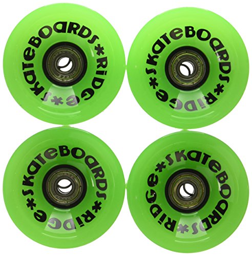 Ridge Unisex-Youth 70mm Longboard Wheels Skateboard Räder, Grün, 70 mm Ridge Unisex-Youth 70mm Longboard Wheels Skateboard Räder, Grün, 70 mm von Ridge Skateboards