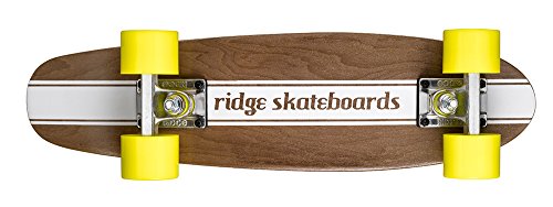 Ridge Maple Holz Mini Cruiser Number Four Skateboard, Yellow, MPB-22-NR4 Ridge Maple Holz Mini Cruiser Number Four Skateboard, Yellow, MPB-22-NR4 von Ridge