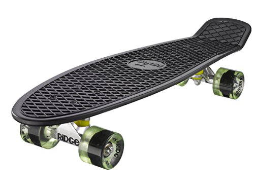 Ridge PB-27-Black-ClearGreen Skateboard, Black/Clear Green, 69 cm Ridge PB-27-Black-ClearGreen Skateboard, Black/Clear Green, 69 cm von Ridge