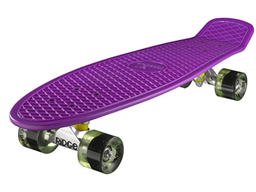 Ridge PB-27-Purple-ClearGreen Skateboard, Purple/Clear Green, 69 cm Ridge PB-27-Purple-ClearGreen Skateboard, Purple/Clear Green, 69 cm von Ridge