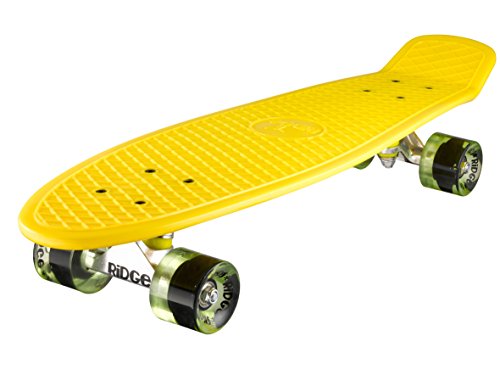 Ridge PB-27-Yellow-ClearGreen Skateboard, Yellow/Clear Green, 69 cm Ridge PB-27-Yellow-ClearGreen Skateboard, Yellow/Clear Green, 69 cm von Ridge Skateboards