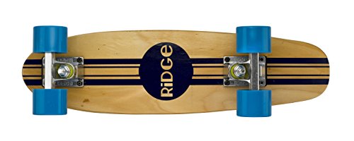 Ridge Retro Skateboard Mini Cruiser, blau, 22 Zoll, WPB-22 von Ridge Skateboards
