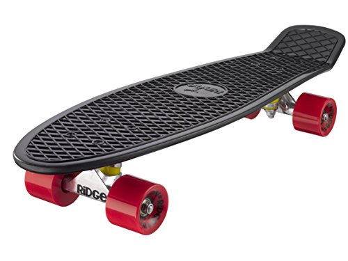 Ridge PB-27-Black-Red Skateboard, Black/Red, 69 cm von Ridge Skateboards