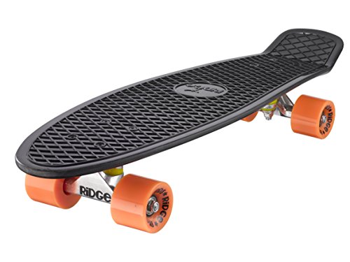 Ridge PB-27-Black-Orange Skateboard, Black/Orange, 69 cm von Ridge Skateboards