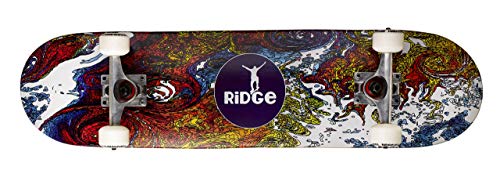 Ridge Skateboard Doppel Kick Trick Ahorn Concave Board, Mehrfarbig, MR31-CONCAVE Ridge Skateboard Doppel Kick Trick Ahorn Concave Board, Mehrfarbig, MR31-CONCAVE von Ridge