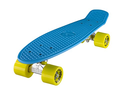 Ridge Skateboard Mini Cruiser, blau-gelb, 22 Zoll, R22 Ridge Skateboard Mini Cruiser, blau-gelb, 22 Zoll, R22 von Ridge