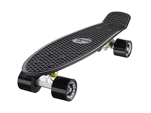 Ridge Skateboard Mini Cruiser, schwarz-schwarz, 22 Zoll Ridge Skateboard Mini Cruiser, schwarz-schwarz, 22 Zoll von Ridge