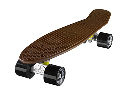 Ridge Skateboard Mini Cruiser Board Braun mit 12 Rollenvarianten komplett 55 cm, 0786471337578 Ridge Skateboard Mini Cruiser Board Braun mit 12 Rollenvarianten komplett 55 cm, 0786471337578 von Ridge