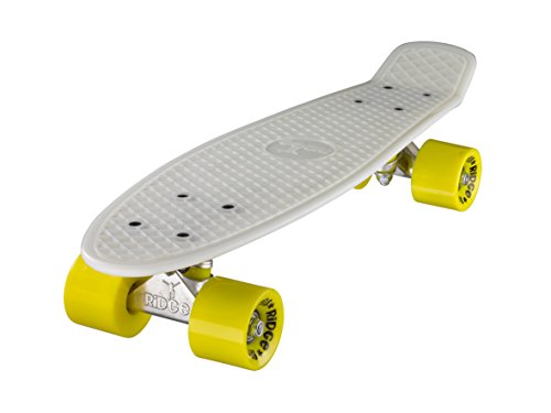 Ridge Skateboards Glow in the Dark Mini Cruiser Board Skateboard, komplett, 55cm Ridge Skateboards Glow in the Dark Mini Cruiser Board Skateboard, komplett, 55cm von Ridge