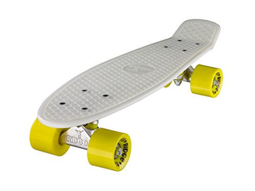 Ridge Skateboards Glow in the Dark Mini Cruiser Board Skateboard, komplett, 55cm von Ridge Skateboards