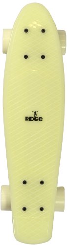 Ridge Skateboards Glow in the Dark Mini Cruiser Board Skateboard, komplett, 55cm von Ridge Skateboards