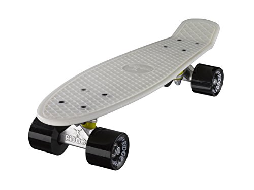 Ridge Skateboards Glow in the Dark Mini Cruiser Board Skateboard, komplett, 55cm Ridge Skateboards Glow in the Dark Mini Cruiser Board Skateboard, komplett, 55cm von Ridge