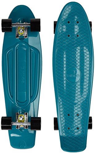 Ridge Skateboards Organics 27" Cruiser Nickel Board, 69cm, EU-hergestelltes Skateboard, Komplett von Ridge Skateboards