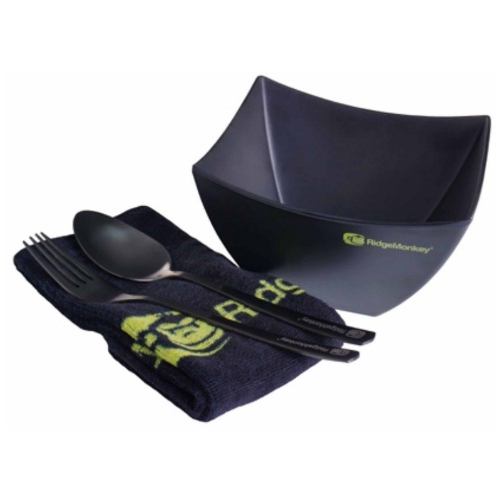 Ridgemonkey Sq Dlx Bowl Set Schwarz von Ridgemonkey