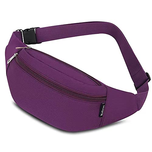 Bauchtasche für Damen und Herren Gürteltasche Hüfttasche Doggy Bag Outdoor Sport Groß Handytasche Umhängetasche Camping Fitness Fahrrad Geld Pouch Pack (Lila) Bauchtasche für Damen und Herren Gürteltasche Hüfttasche Doggy Bag Outdoor Sport Groß Handytasche Umhängetasche Camping Fitness Fahrrad Geld Pouch Pack (Lila) von Ridirun