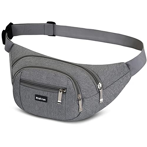Bauchtasche Gürteltasche Hüfttasche für Damen und Herren,3 Reißverschluss Taschen Wandern Outdoor Sport Hüfttasche Urlaub Geld Pouch Pack Bauchtasche Gürteltasche Hüfttasche für Damen und Herren,3 Reißverschluss Taschen Wandern Outdoor Sport Hüfttasche Urlaub Geld Pouch Pack von Ridirun