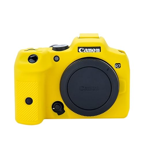 Rieibi EOS R7 Tasche, Silikonhülle für Canon EOS r7 Digitalkamera, Schutzhülle Silikon für Canon r7 - Gelb Rieibi EOS R7 Tasche, Silikonhülle für Canon EOS r7 Digitalkamera, Schutzhülle Silikon für Canon r7 - Gelb von Rieibi