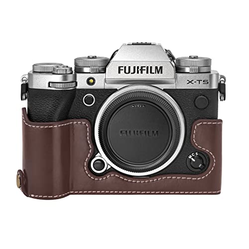 Rieibi Fuji XT5 Schutzhülle – hochwertige PU-Leder-Halbtasche für Fujifilm X-T5 Digitalkamera – Körperschutzhülle für Fuji XT5 X-T5, coffee, Beauty-Schutzhülle Rieibi Fuji XT5 Schutzhülle – hochwertige PU-Leder-Halbtasche für Fujifilm X-T5 Digitalkamera – Körperschutzhülle für Fuji XT5 X-T5, coffee, Beauty-Schutzhülle von Rieibi
