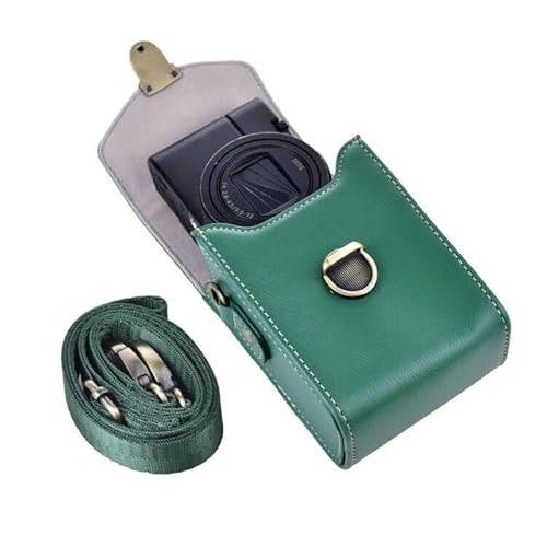 Rieibi Kameratasche für Sony RX100 & HX Series - Retro Ledertasche für Ricoh GR IIIx III II/Canon G7X II / G7X III / SX720/SX730/SX740 / G9X/G9X II - Grün Rieibi Kameratasche für Sony RX100 & HX Series - Retro Ledertasche für Ricoh GR IIIx III II/Canon G7X II / G7X III / SX720/SX730/SX740 / G9X/G9X II - Grün von Rieibi